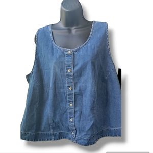 Eddie Baur Denim Vest Top